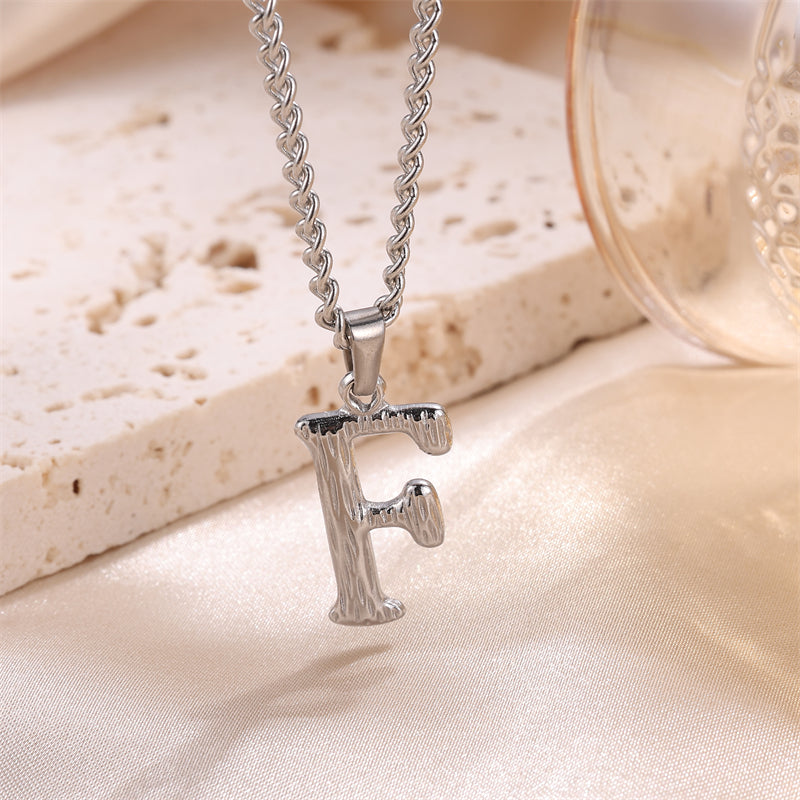 Sweet Simple Style Artistic Letter Stainless Steel Plating 18k Gold Plated Pendant Necklace