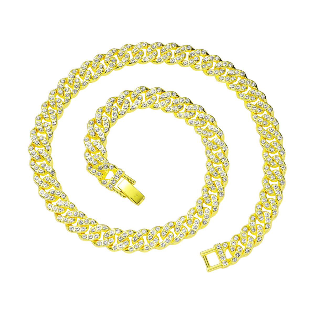 Hip-hop Geometric Zircon Alloy Wholesale Bracelets Necklace