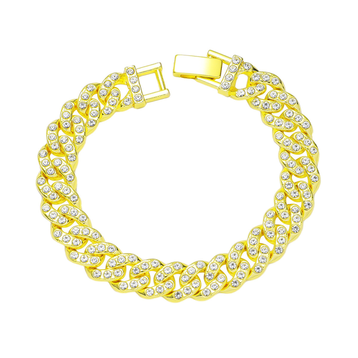 Hip-hop Geometric Zircon Alloy Wholesale Bracelets Necklace