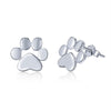 1 Pair Cute Footprint Sterling Silver Ear Studs