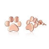 1 Pair Cute Footprint Sterling Silver Ear Studs