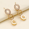 1 Pair Vintage Style Simple Style Oval Bow Knot Plating Inlay Copper Zircon 18k Gold Plated Drop Earrings