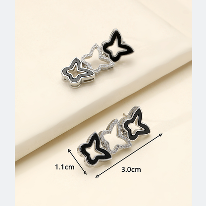 1 Pair Vintage Style Simple Style Oval Bow Knot Plating Inlay Copper Zircon 18k Gold Plated Drop Earrings