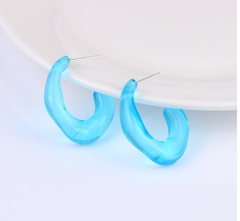 1 Pair Simple Style Solid Color Arylic Earrings