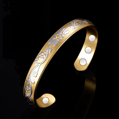 Simple Style Solid Color Copper Plating Gold Plated Bangle