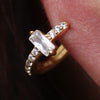 1 Piece Lady Round Plating Inlay Sterling Silver Zircon Earrings