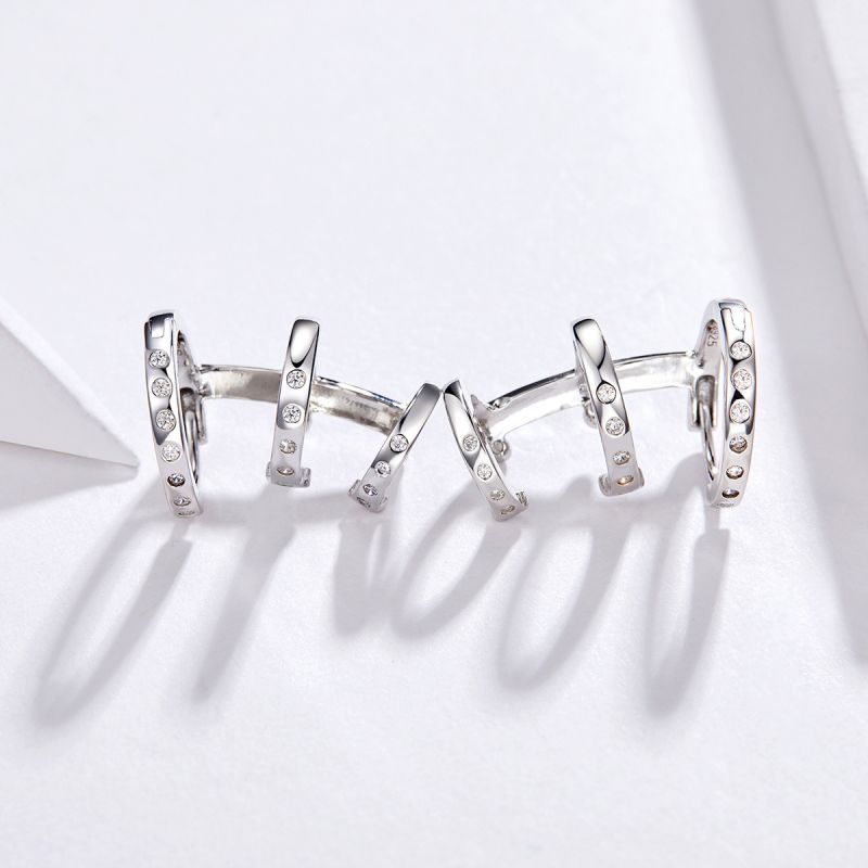 1 Pair Simple Style Cross Sterling Silver Drop Earrings