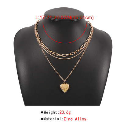 Simple Style Solid Color Alloy Women's Necklace
