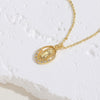 Cute Simple Style Commute Human Crown Copper 14k Gold Plated White Gold Plated Zircon Pendant Necklace In Bulk