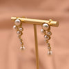 1 Pair Retro Geometric Plating Freshwater Pearl Copper 18k Gold Plated Drop Earrings