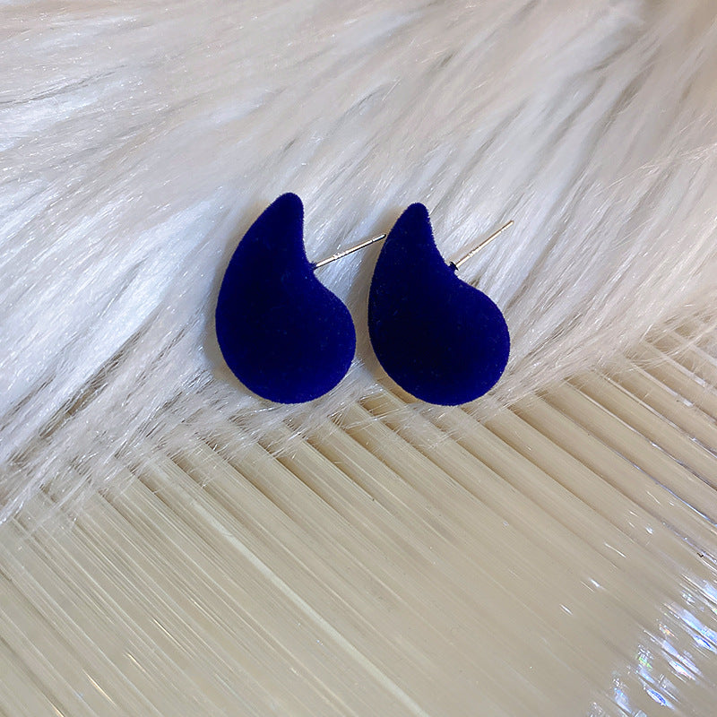 1 Pair Vintage Style Simple Style Water Droplets Solid Color Alloy Ear Studs