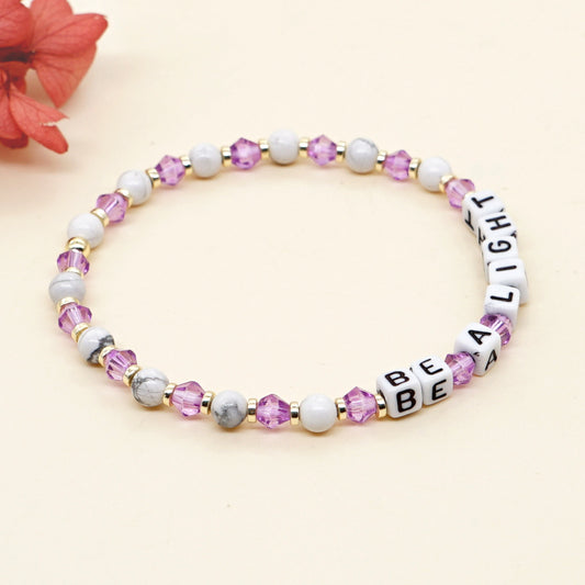 Vacation Letter Artificial Crystal Soft Clay Beaded Women's Bracelets