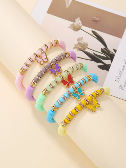 Bohemian Flower Soft Clay Beaded Women's Bracelets