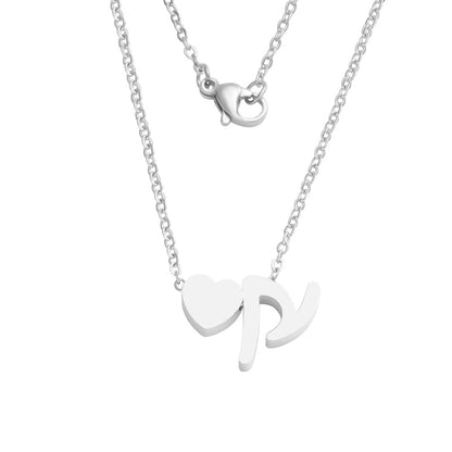 Fashion Letter Stainless Steel Necklace