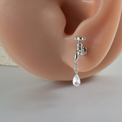 1 Piece Novelty Simple Style Faucet Plating Stainless Steel Ear Studs