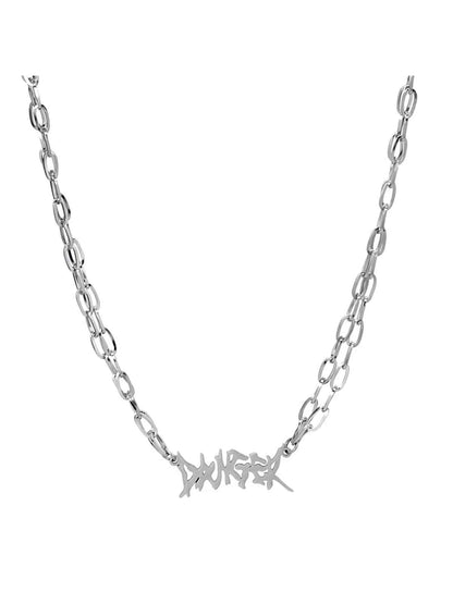 Ig Style Cool Style Letter Stainless Steel Necklace