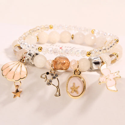 Elegant Butterfly Artificial Crystal Inlay Artificial Gemstones Women's Bracelets