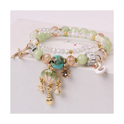 Elegant Lady Heart Shape Cat Artificial Crystal Women's Bracelets