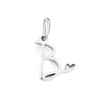 1 Piece Stainless Steel 14K Gold Plated Rose Gold Plated Letter