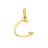 1 Piece Stainless Steel 14K Gold Plated Rose Gold Plated Letter