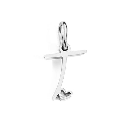 1 Piece Stainless Steel 14K Gold Plated Rose Gold Plated Letter