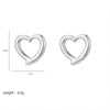 1 Pair Ig Style Sexy Shiny Heart Shape Irregular Plating Hollow Out Stainless Steel 18k Gold Plated Ear Studs