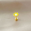 1 Piece Simple Style Flower Enamel Stainless Steel Ear Studs