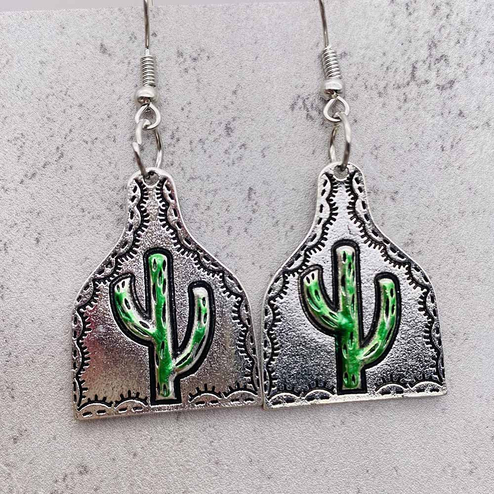 Wholesale Jewelry Simple Style Geometric Leaf Titanium Alloy Drop Earrings