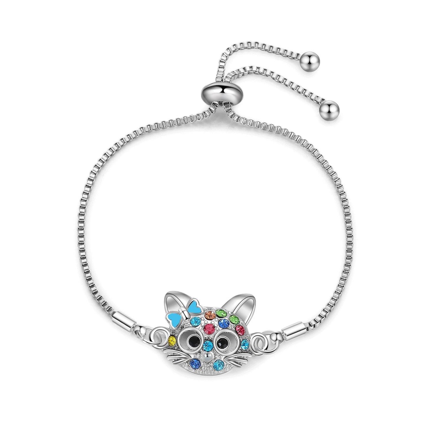 Cartoon Style Cat Alloy Plating Inlay Zircon Women's Bracelets