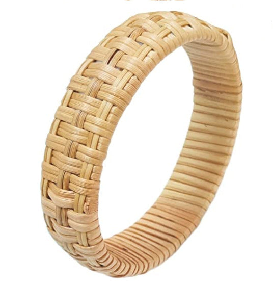 Ethnic Style Streetwear Solid Color Rattan Women's Bangle