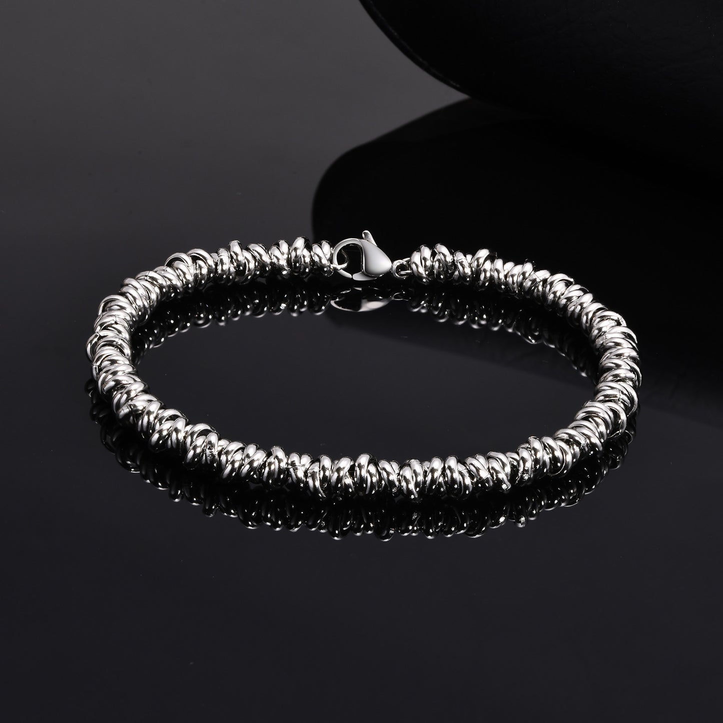 Vintage Style Simple Style Solid Color Stainless Steel Bracelets