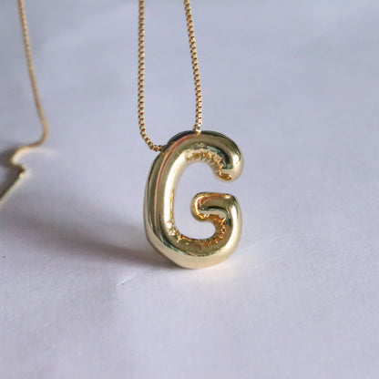 Simple Style Classic Style Letter Copper 18k Gold Plated Pendant Necklace In Bulk