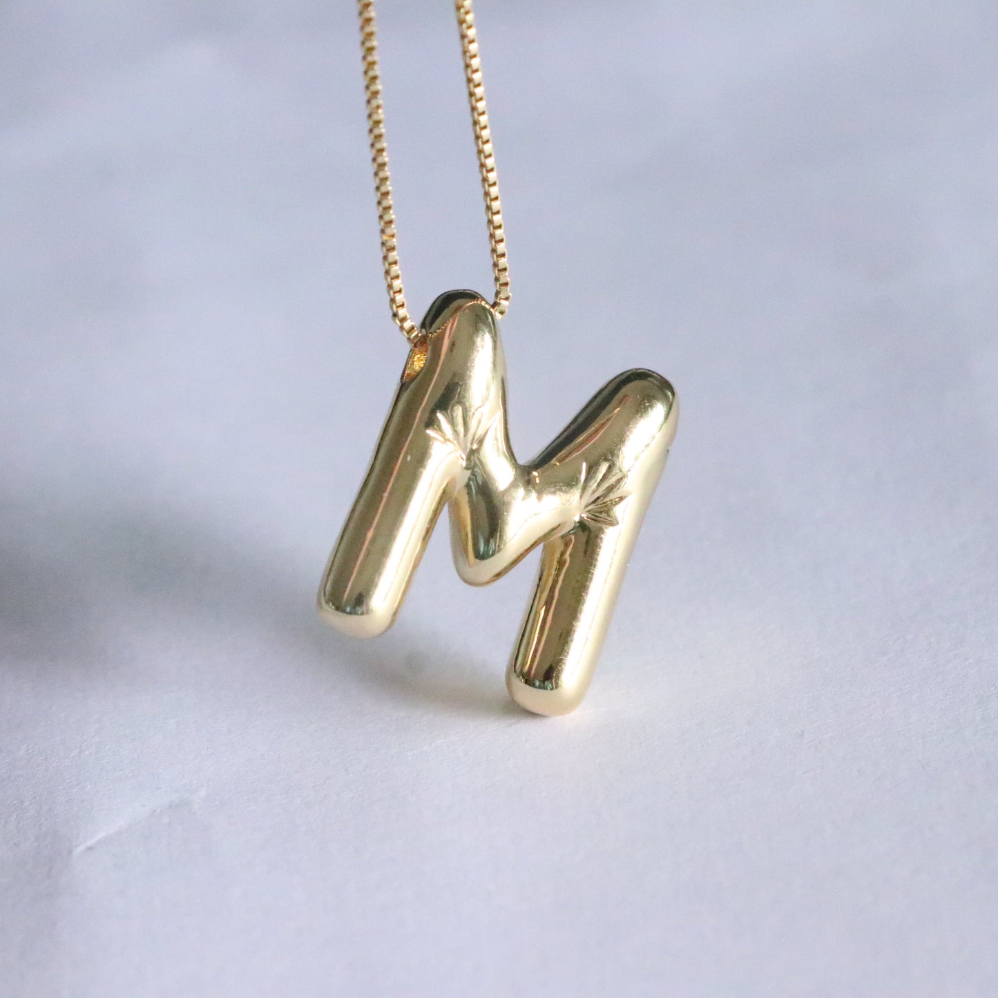 Simple Style Classic Style Letter Copper 18k Gold Plated Pendant Necklace In Bulk