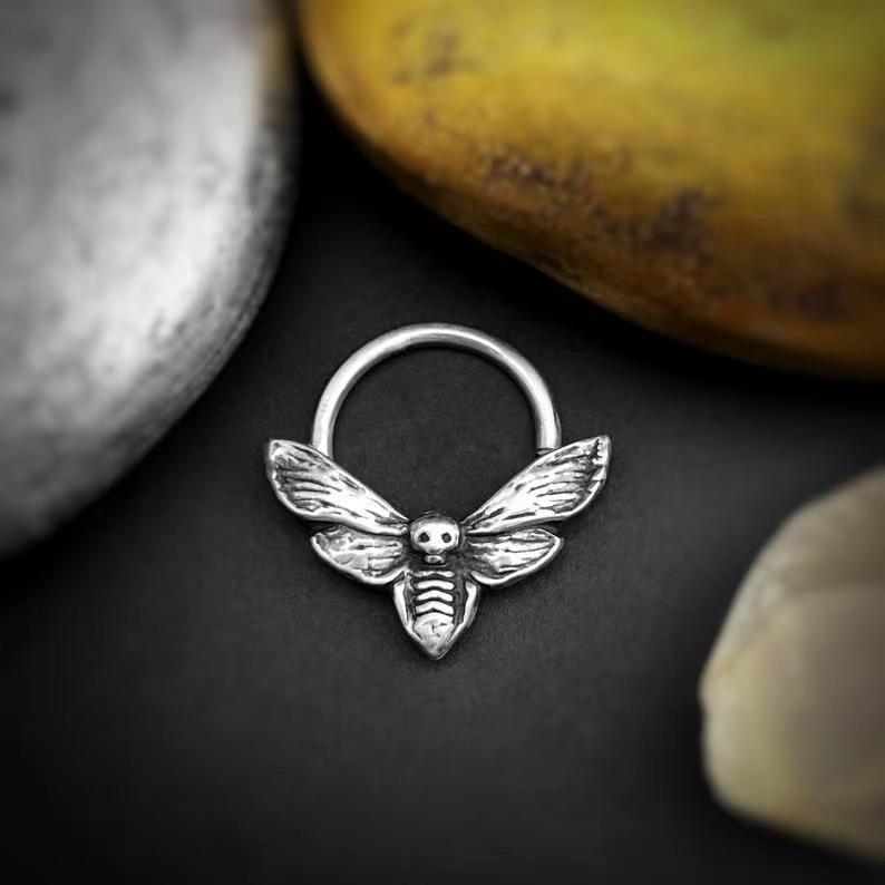 Original Design Vintage Style Bee Alloy Nose Ring In Bulk