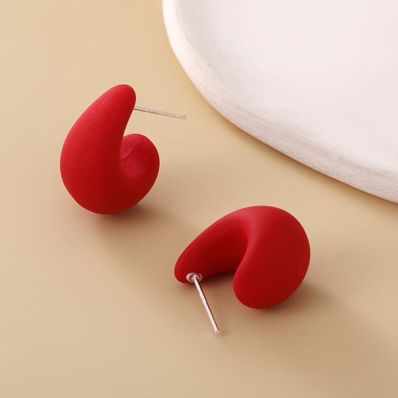 1 Pair Sweet Water Droplets Resin Ear Studs