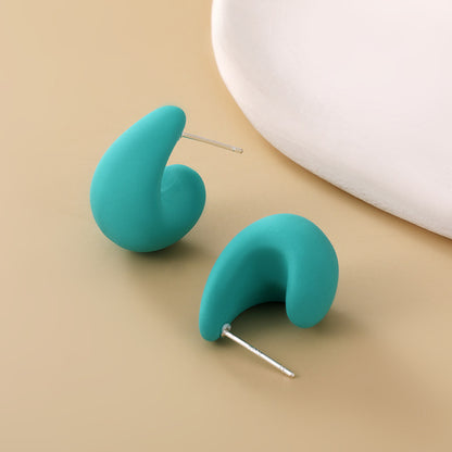 1 Pair Sweet Water Droplets Resin Ear Studs