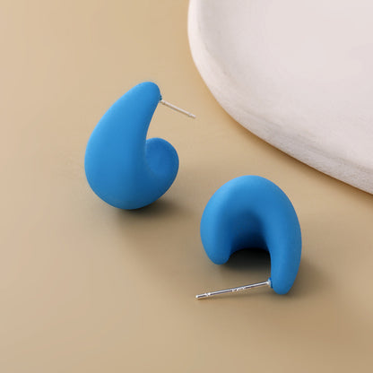 1 Pair Sweet Water Droplets Resin Ear Studs