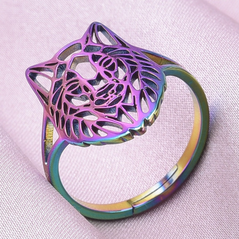 Wholesale Commute Animal Stainless Steel Open Rings