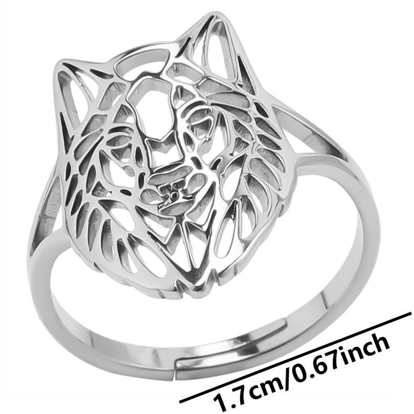 Wholesale Commute Animal Stainless Steel Open Rings