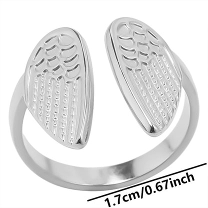 Wholesale Basic Geometric Stainless Steel Plating Open Rings