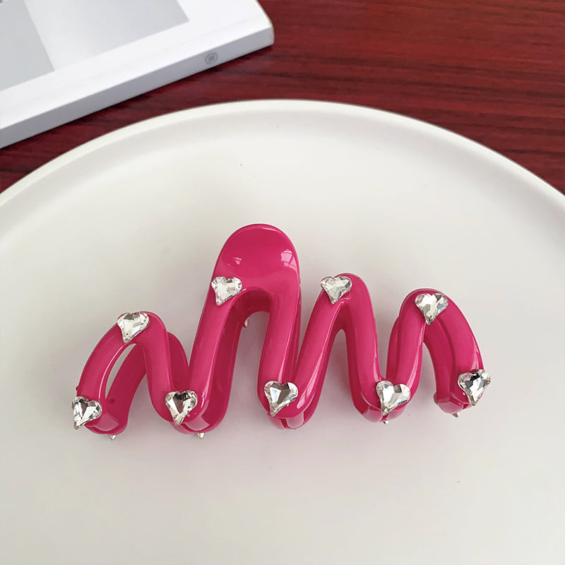 Cute Solid Color Arylic Hair Claws