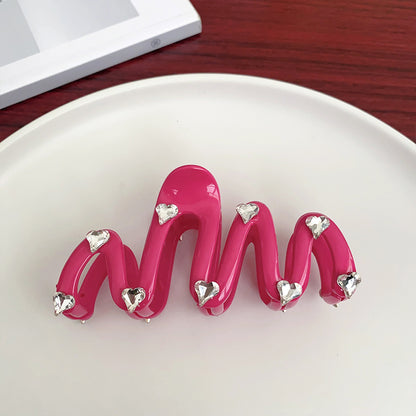 Cute Solid Color Arylic Hair Claws