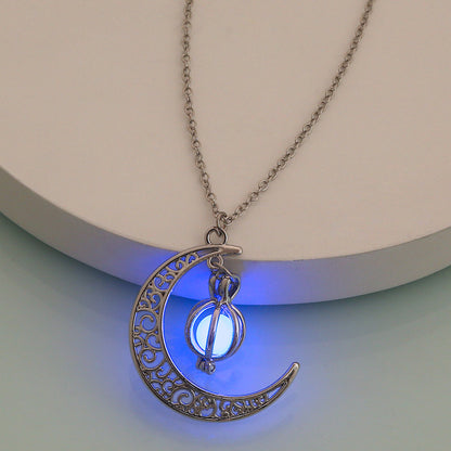 Wholesale Jewelry Luminous Mermaid Pendant Necklace Gooddiy