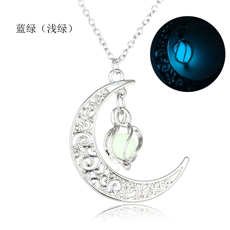 Wholesale Jewelry Luminous Mermaid Pendant Necklace Gooddiy