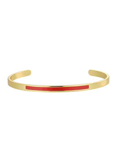 Simple Style Solid Color Copper Enamel Plating 18k Gold Plated Cuff Bracelets