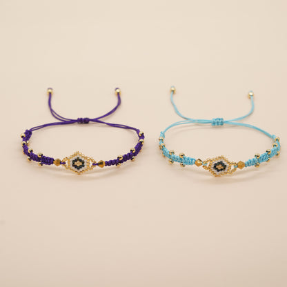 Bohemian Devil's Eye Seed Bead Women's Bracelets