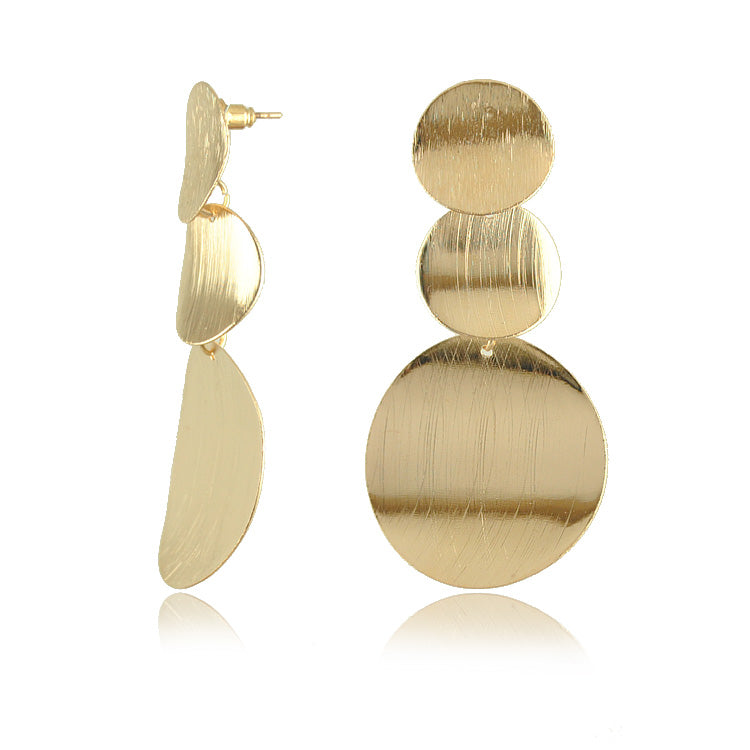 1 Pair Elegant Modern Style Irregular Irregular Plating Alloy Gold Plated Drop Earrings