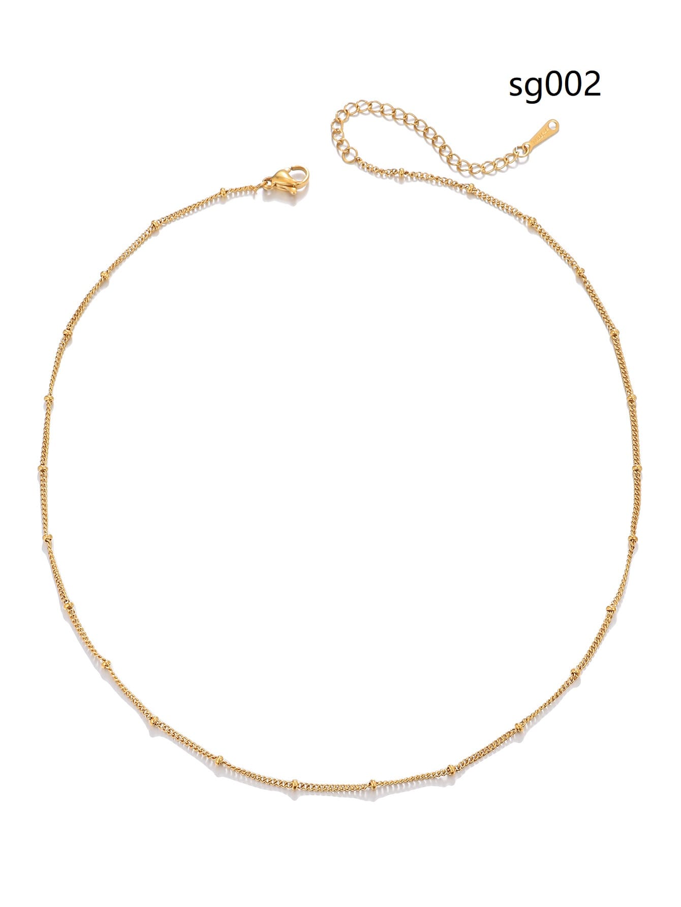 Simple Style Solid Color Stainless Steel Copper 18k Gold Plated Silver Plated Necklace In Bulk