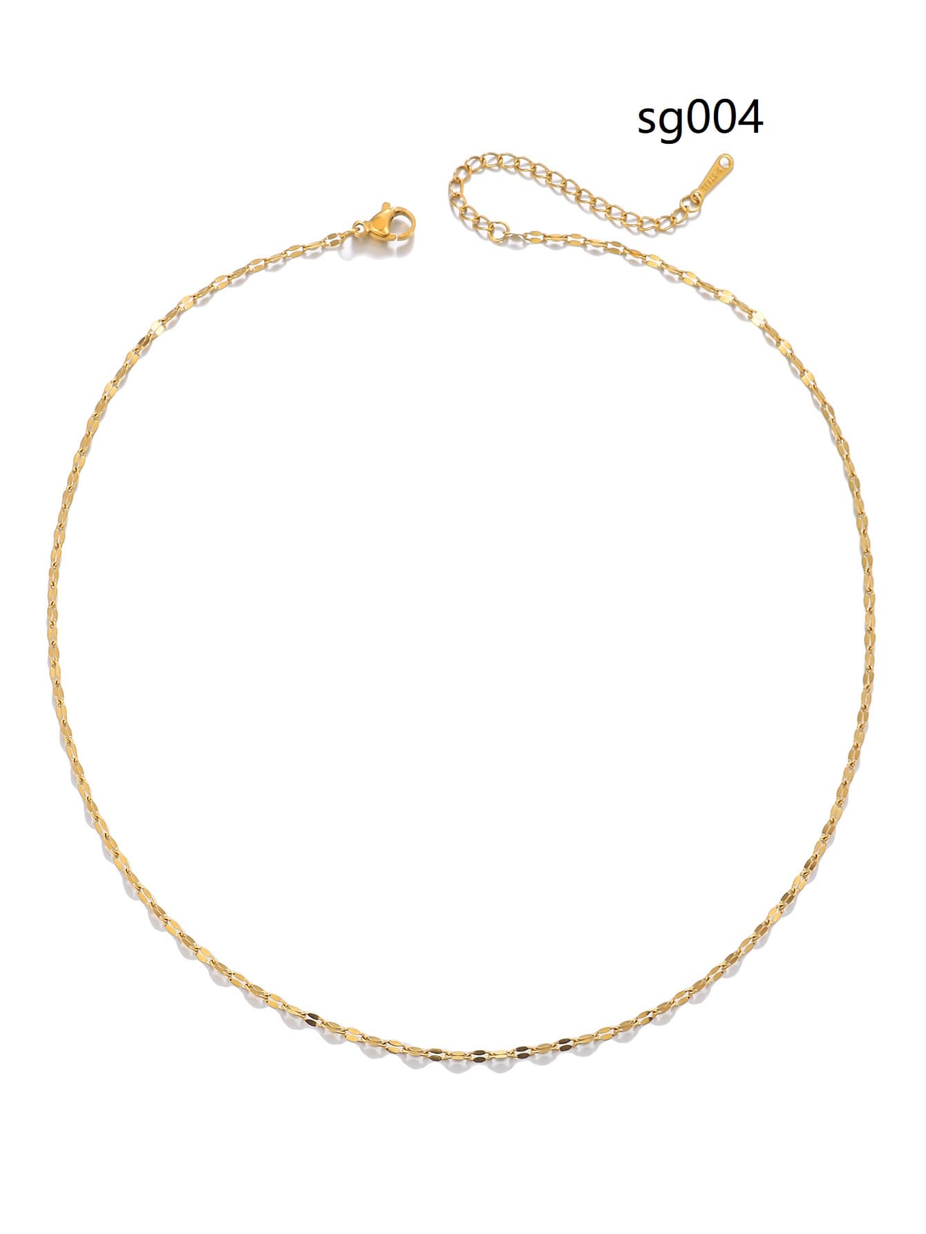 Simple Style Solid Color Stainless Steel Copper 18k Gold Plated Silver Plated Necklace In Bulk