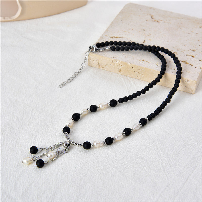 Classic Style Round Artificial Pearl Beaded Necklace